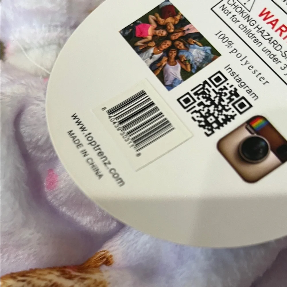 🤑3 for $12 🤑 Top Trenz Plush Teddy Bear Print Lounge Shorts - Light Pink - Picture 7 of 7